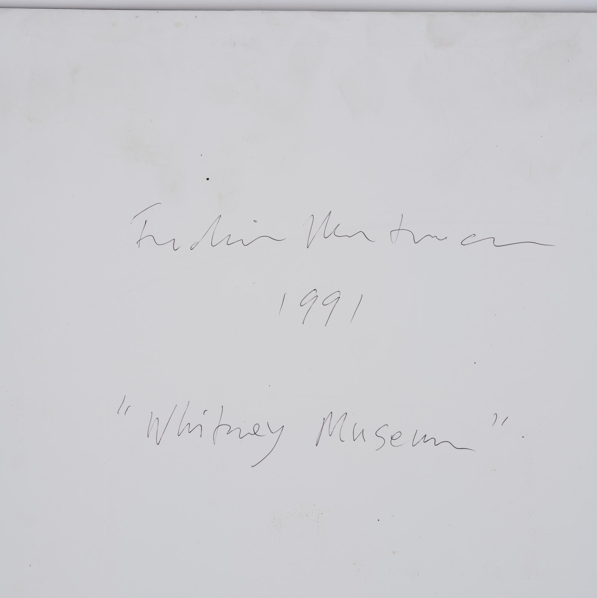 Fredrik Wretman, "Whitney Museum", 1989.