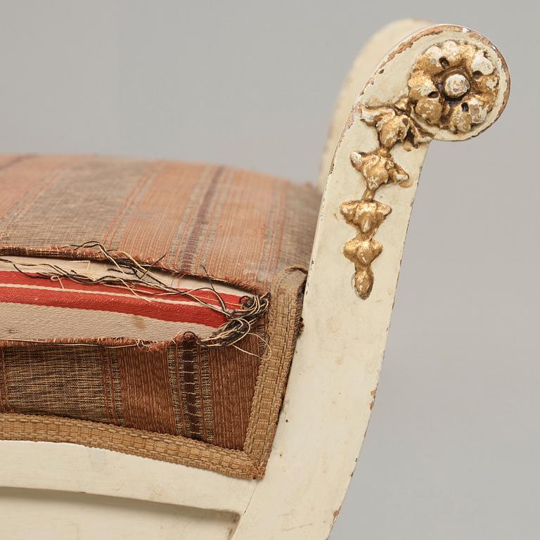 A pair of late Gustavian early 19th century stools.