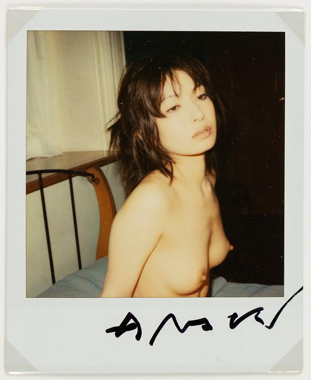 NOBUYOSHI ARAKI, fotografi polaroid signerad.