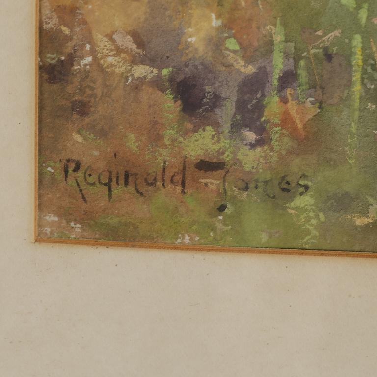 REGINALD JONES, akvarell, signerad.