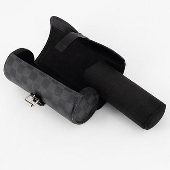 Louis Vuitton, a Damier Graphite watch case, 2013.