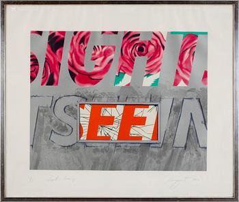James Rosenquist · JAMES ROSENQUIST, färglitografi, sign o dat 1972, numr 56/75.
