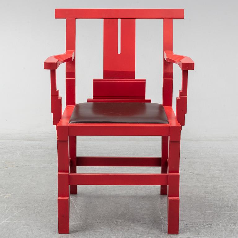 JOHN KANDELL, a 'Solitaire' armchair, Källemo AB, designed in 1988.