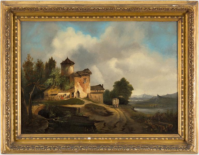LOUIS JOHAN HENDRIK MEIJER, attributed to, oil on canvas, not signed,