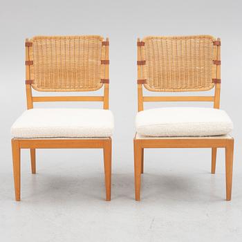 Marianne von Münchow, chairs, a pair, Swedish Handicraft.