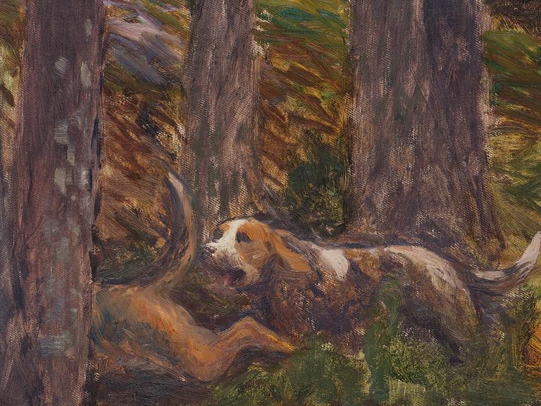 Bruno Liljefors, Hunting dogs.