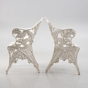 A pair of garden chairs, Riab Ruda, Sweden, second half of the 20th century.