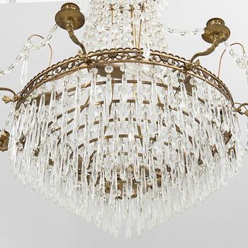 Chandelier, Gustavian style, 20th century.