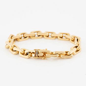 Bracelet, 18K gold, anchor link,