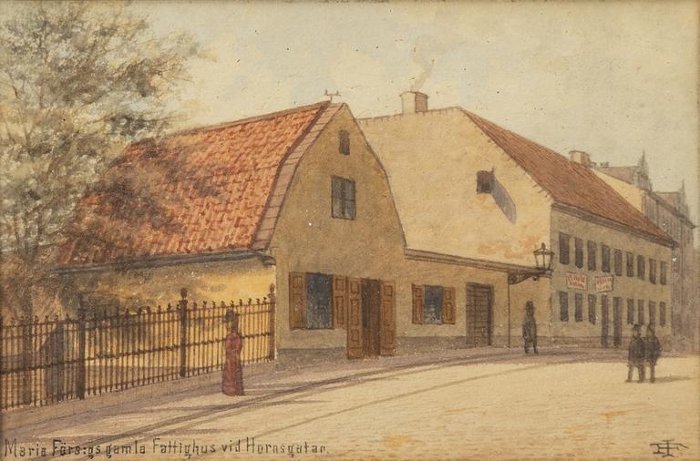 Fredrik Isberg, "Maria Förs:gs old poorhouse at Hornsgatan".
