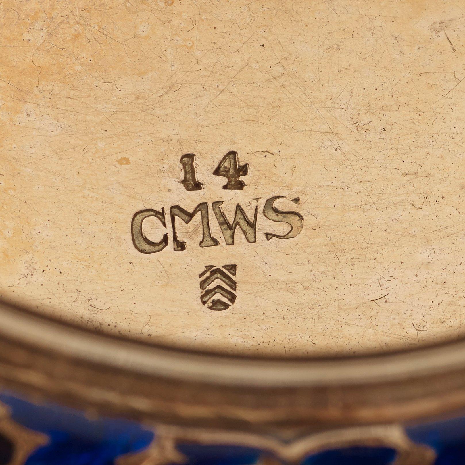 A Swiss mid 19th century gold and enamel snuff-box.