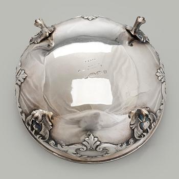 A silver bowl, E. Schurmann, Frankfurt, Germany late 19th century.