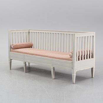 A painted Gustavian style sofa, 19th Century.