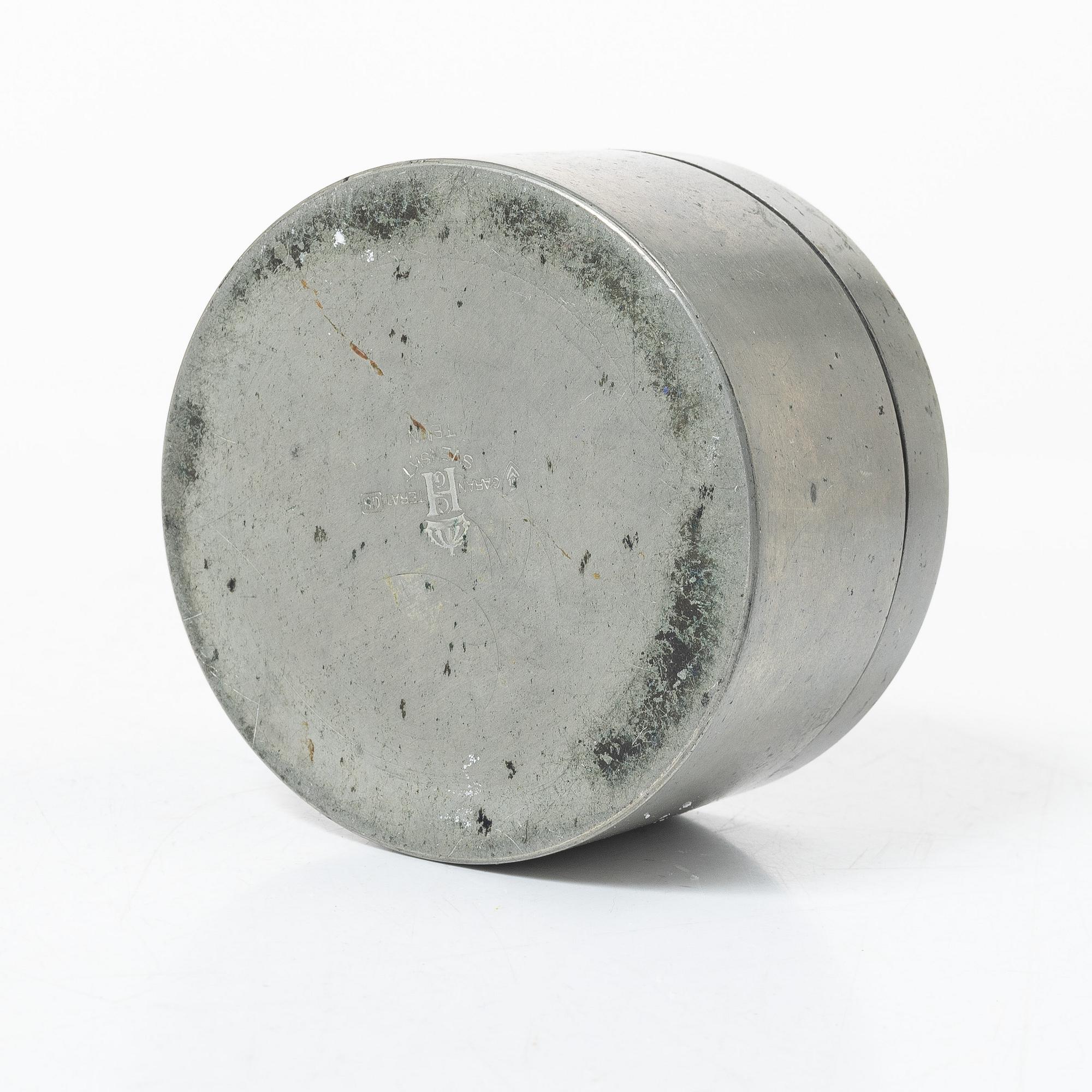Sylvia Stave, attributed to, Jar, pewter, C. G. Hallberg, Stockholm 1933.