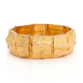 Björn Weckström, A 14K gold bracelet 'Golden stream' for Lapponia 1966.