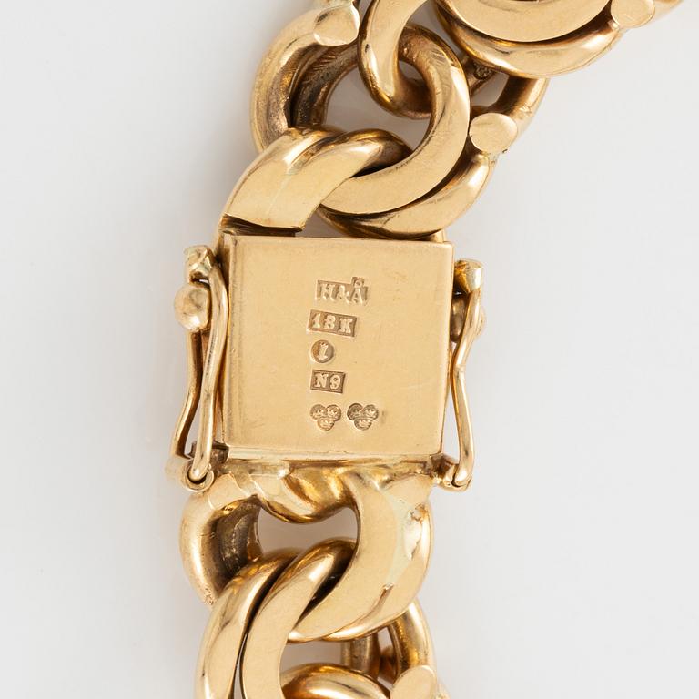 Armband, 18K guld, bismarcklänk.