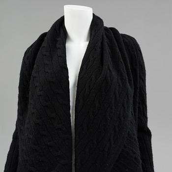 A cashmere cardigan by Ralph Lauren.