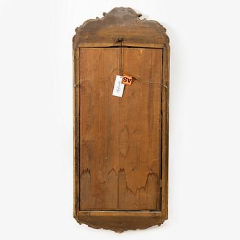 A Swedish rococo giltwood mirror, Stockholm, later part 18th century.