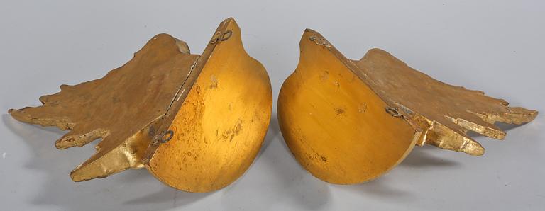 KONSOLHYLLOR, ett par, 1900-tal.