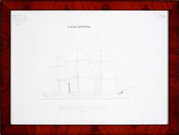 FARTYGSRITNING, reproduktion, 1900-tal.