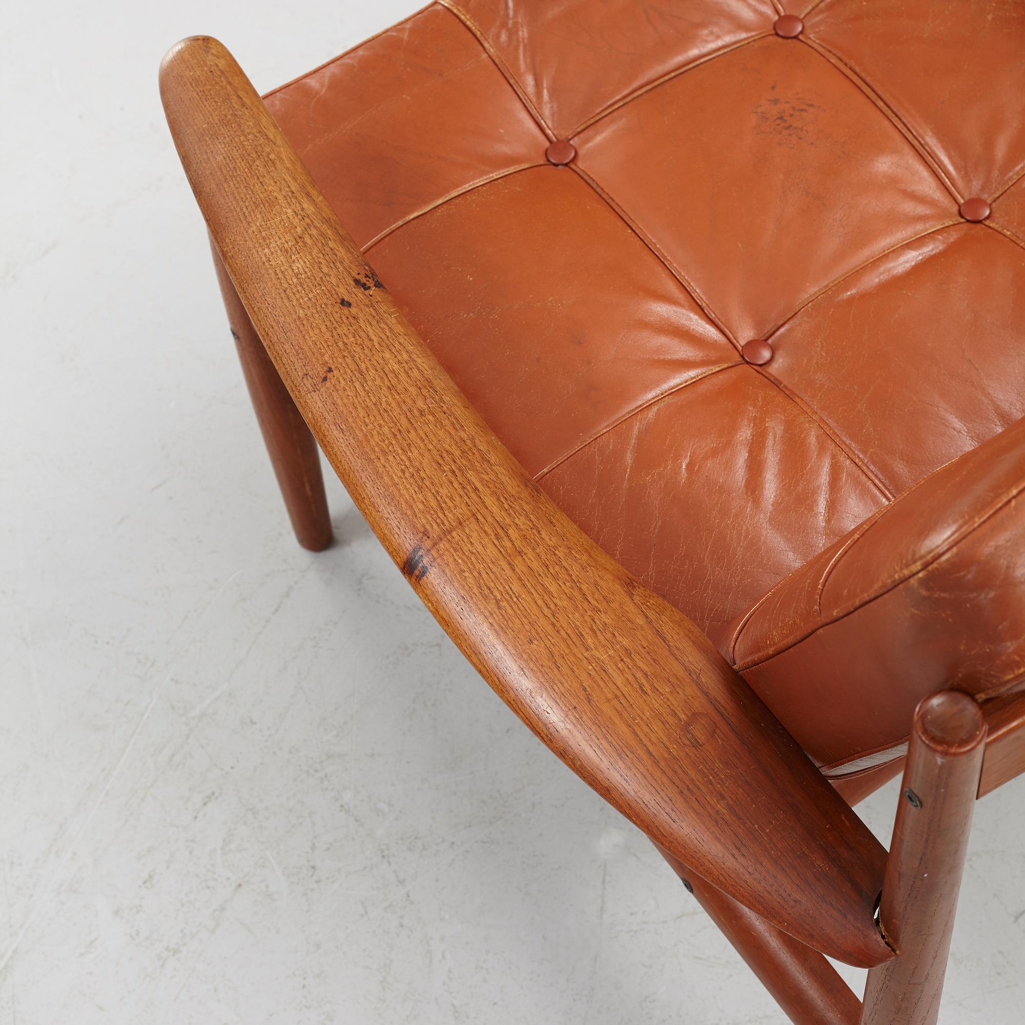 Grete Jalk. fåtölj, modell 118, France & Son, Danmark, 1950/60-tal.