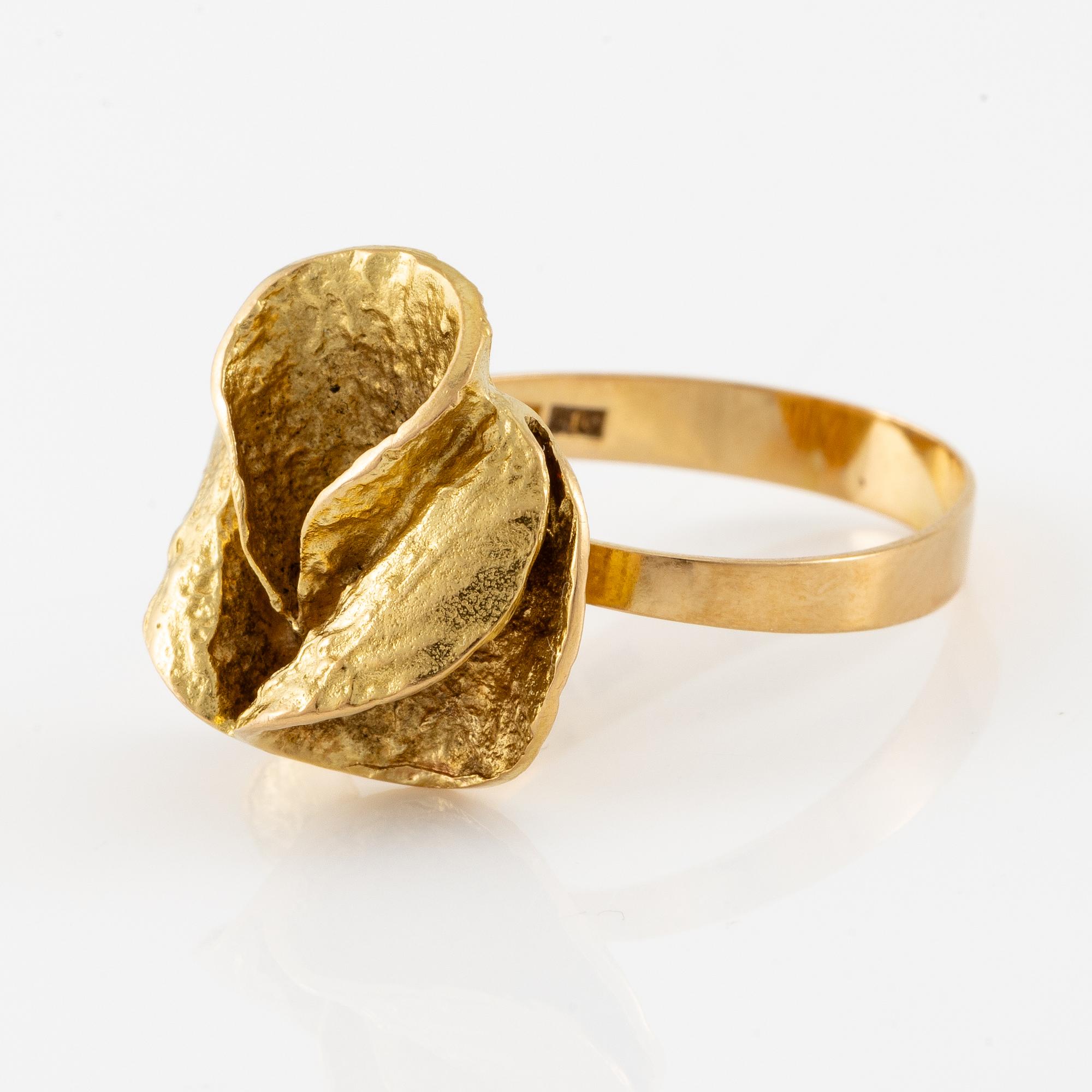 Theresia Hvorslev, ring, 18K guld, Lidköping 1988.