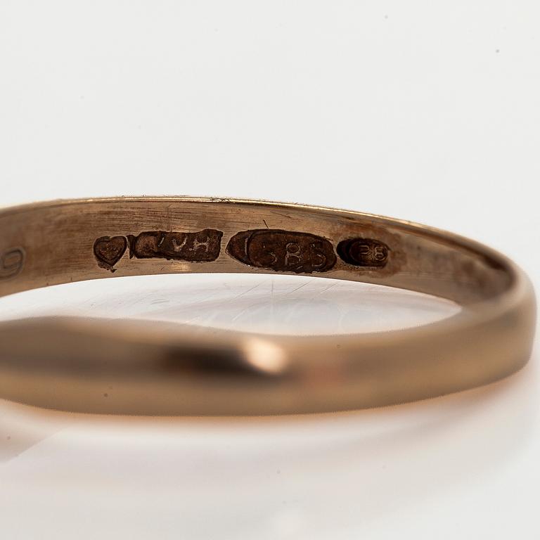 Ring, brilliant cut diamond 0.29 ct, 14K gold, 1992.