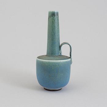 A Berndt Friberg stoneware vase, signed, with Studiohand, for Gustavsnerg, second half of the 20th century.