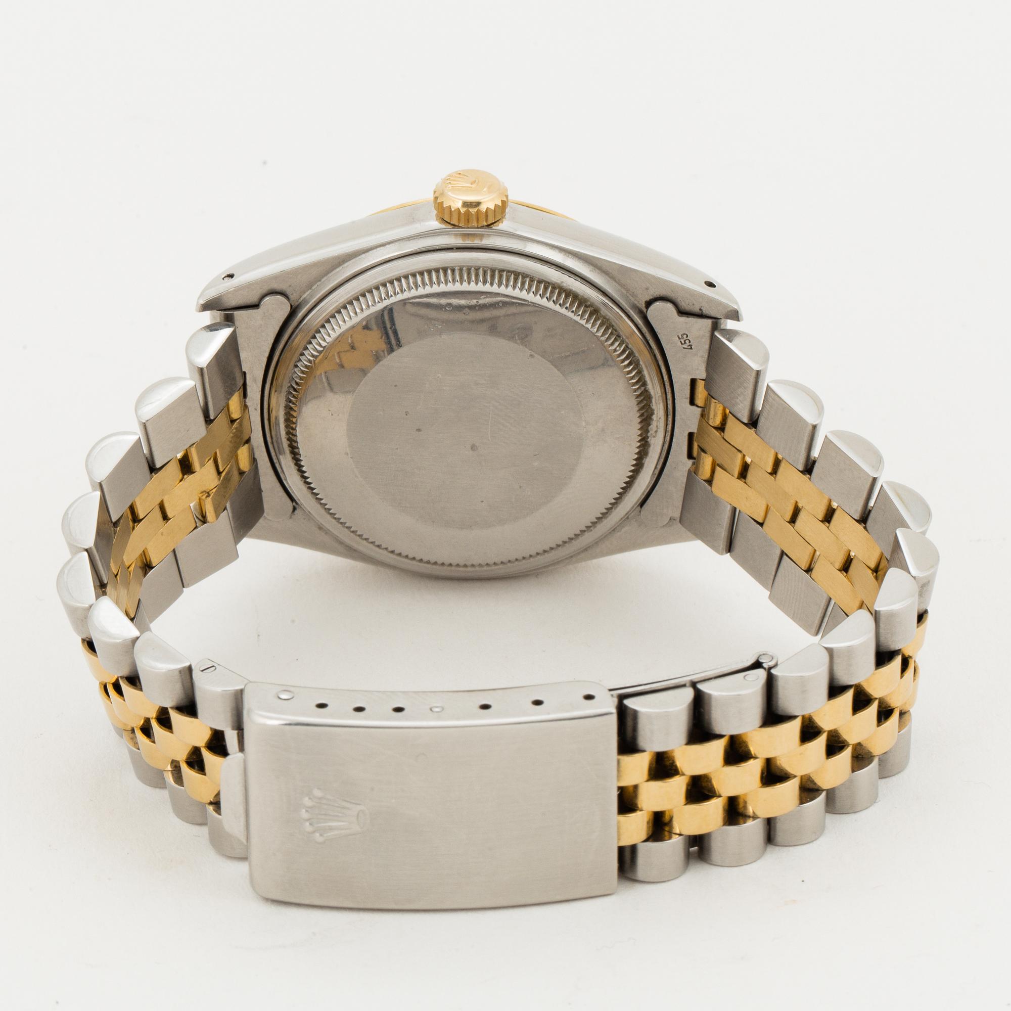 ROLEX, Oyster Perpetual, Datejust, "Tapestry dial", (T Swiss Made T), Chronometer, armbandsur, 36 mm.