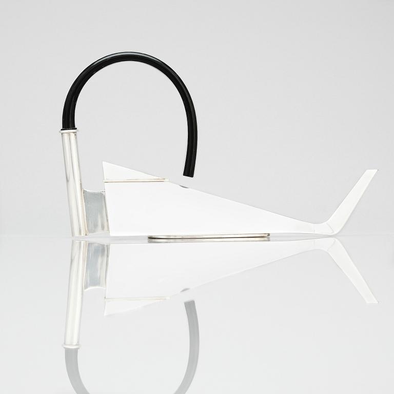 Karlheinz Sauer, kanna, egen studio, Kalmar 2016, sterling silver.