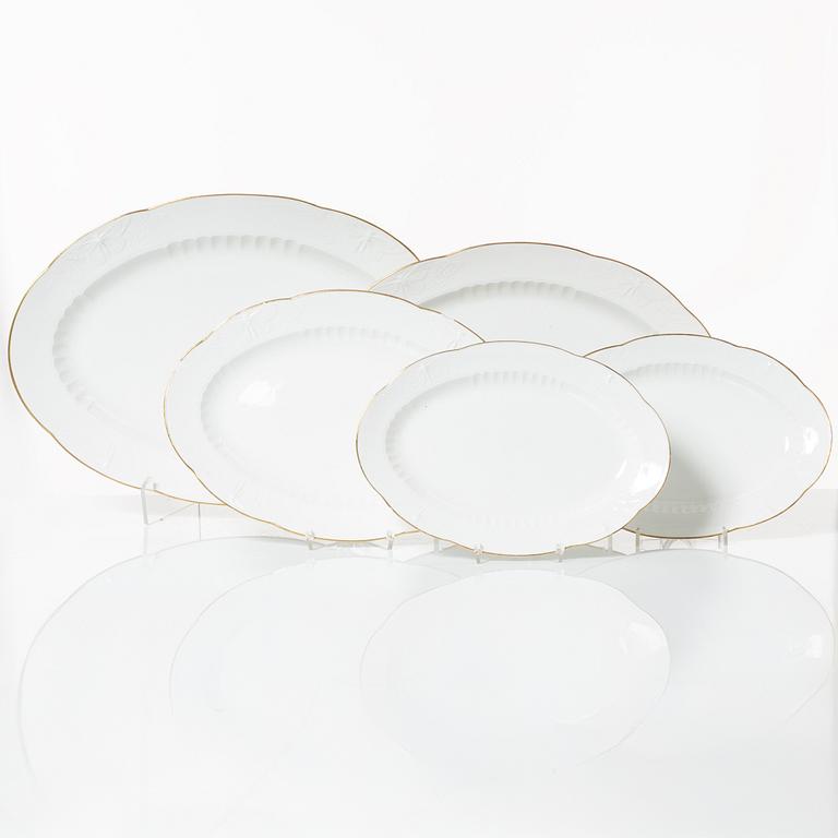 Alf Wallander, a 69 pieces dinner service, porcelain, "Fjäril", Rörstrand, early 20th century.