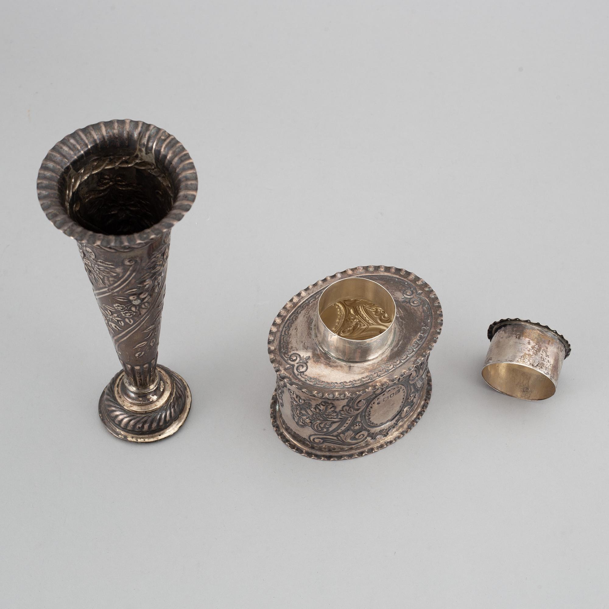TEDOSA SAMT VAS, silver, London, England 18/1900-tal.
