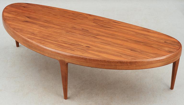 A Johannes Andersen teak and palisander sofa table, Trensum, Sweden 1960's.