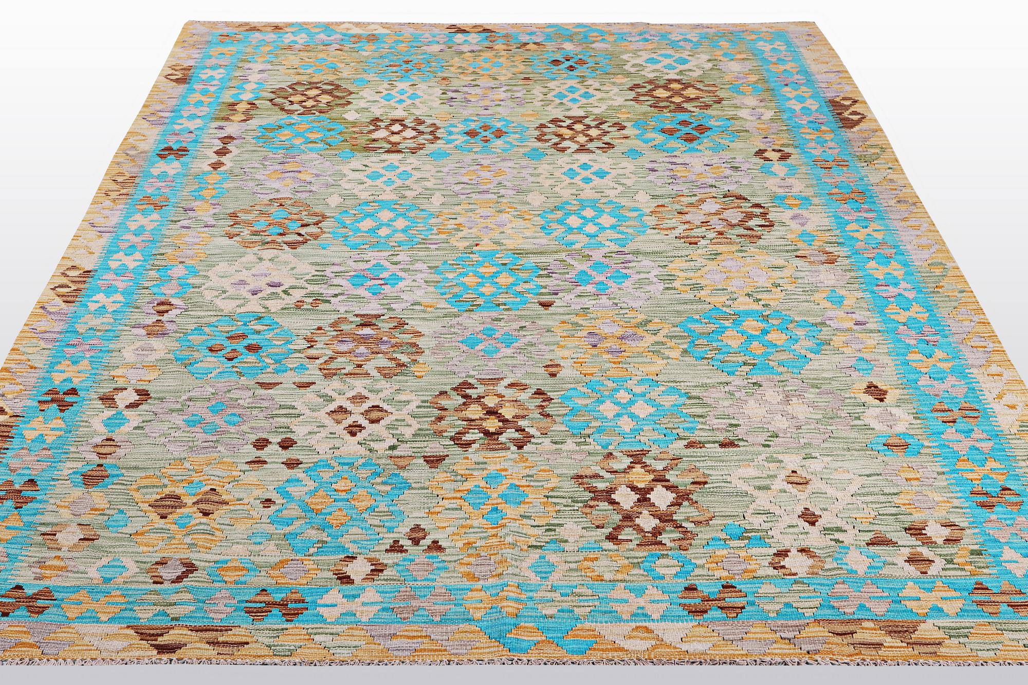 A carpet, kilim, ca 284 x 207 cm.