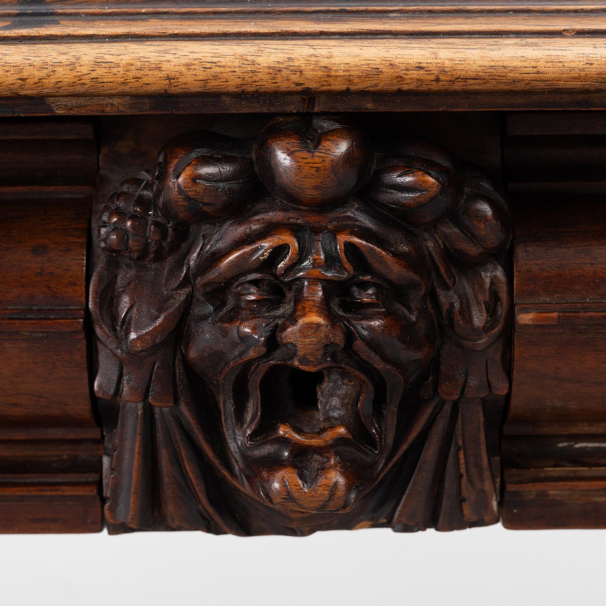 Library table, late 19th century.