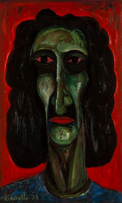 PAAVO SARELLI, oil on board, signed and dated -73.