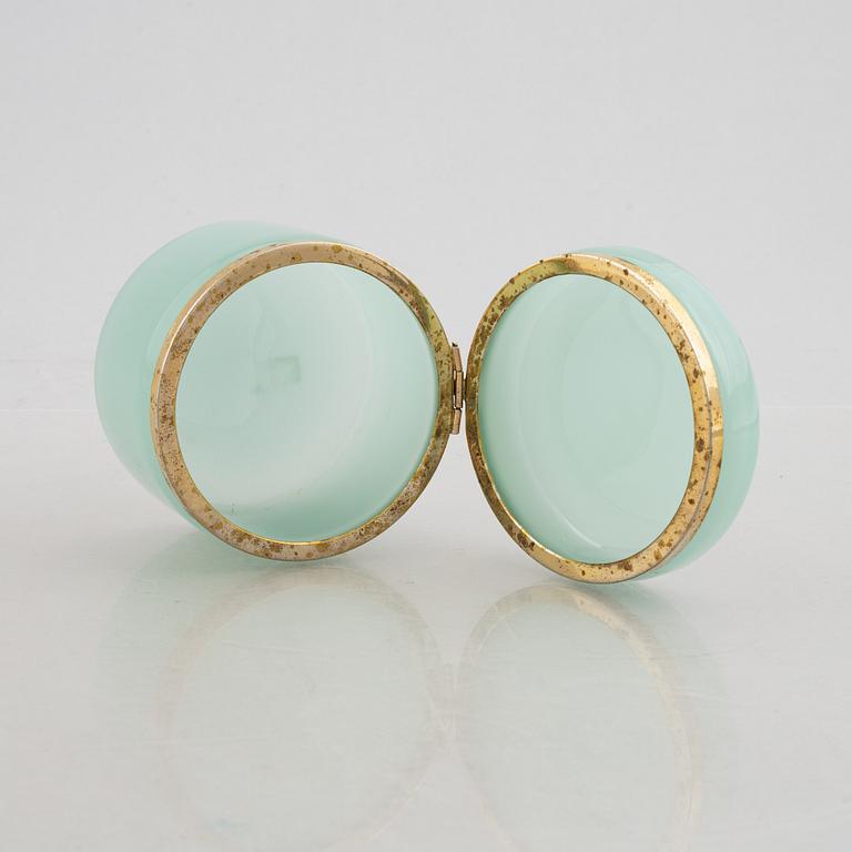 Fratelli Ferro, a glass and brass box, Murano, 1960s.