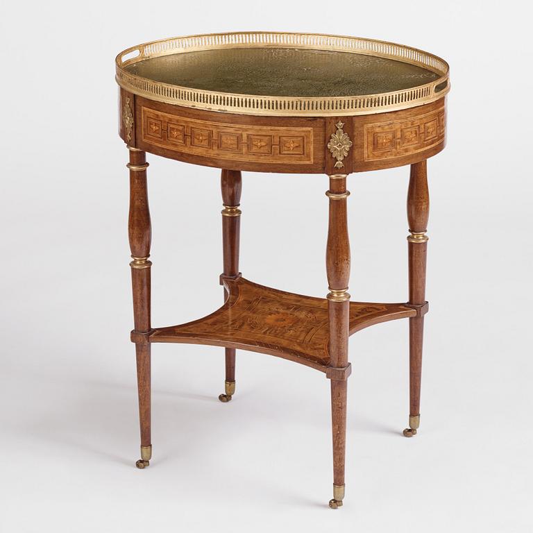 A Gustavian marquetry and gilt-brass mounted tray-table by G. Iwersson (master 1778-1813).