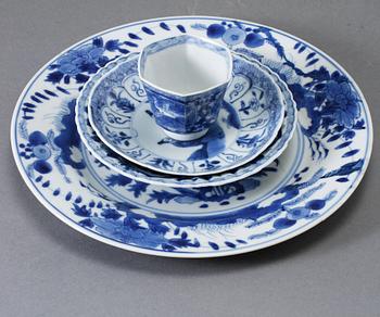 PARTI PORSLIN, 4 delar, Kina, Kangxi.