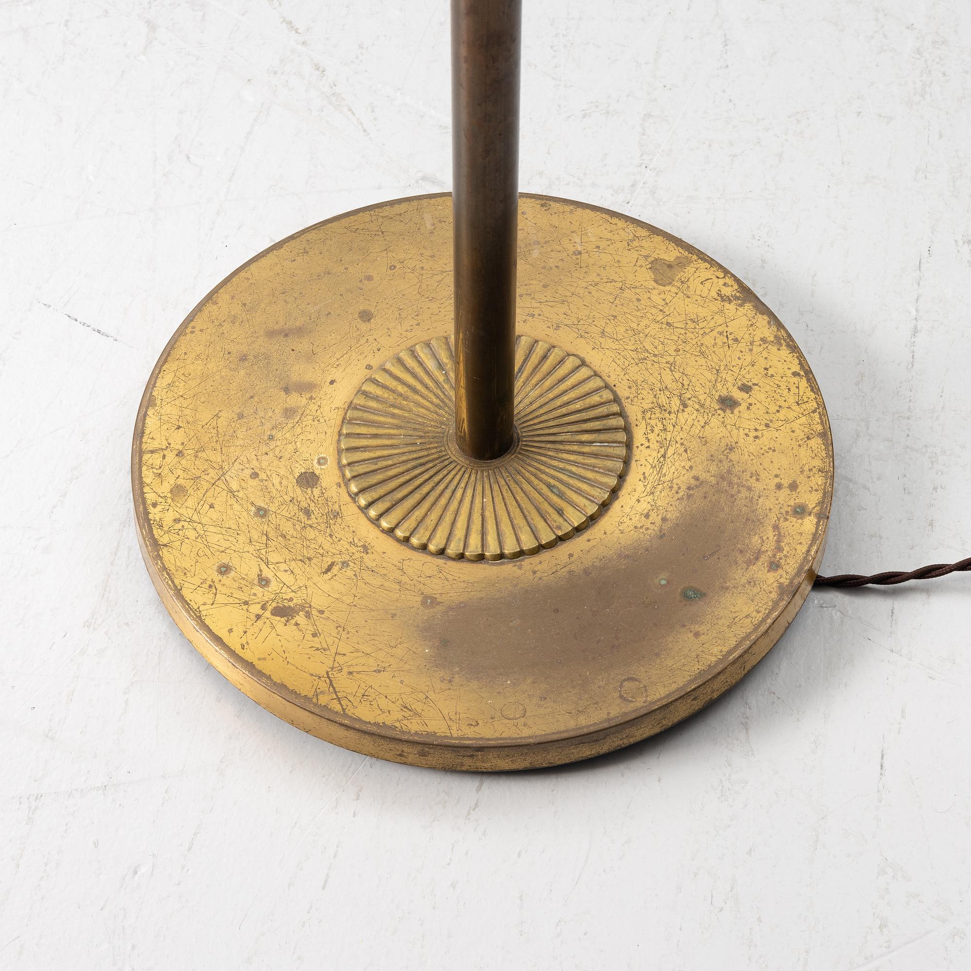 Harald Notini, a floor lamp model "15352", Arvid Böhlmarks Lampfabrik, Stockholm, 1940s.