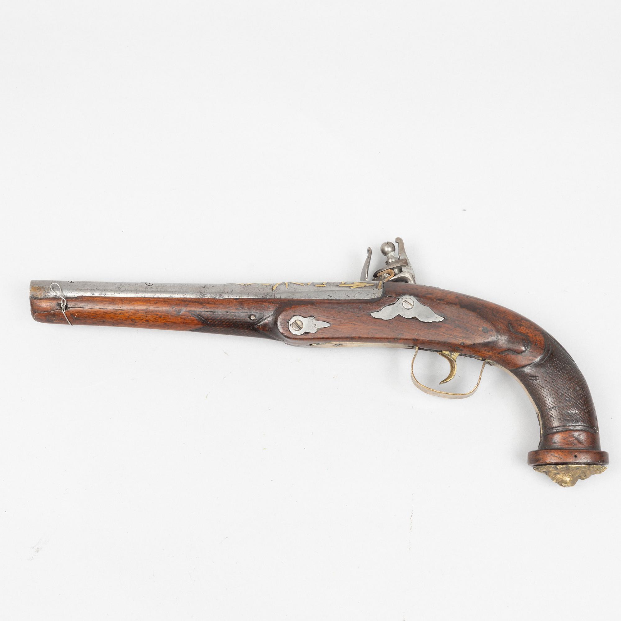 Flintlock pistol, 1820s.