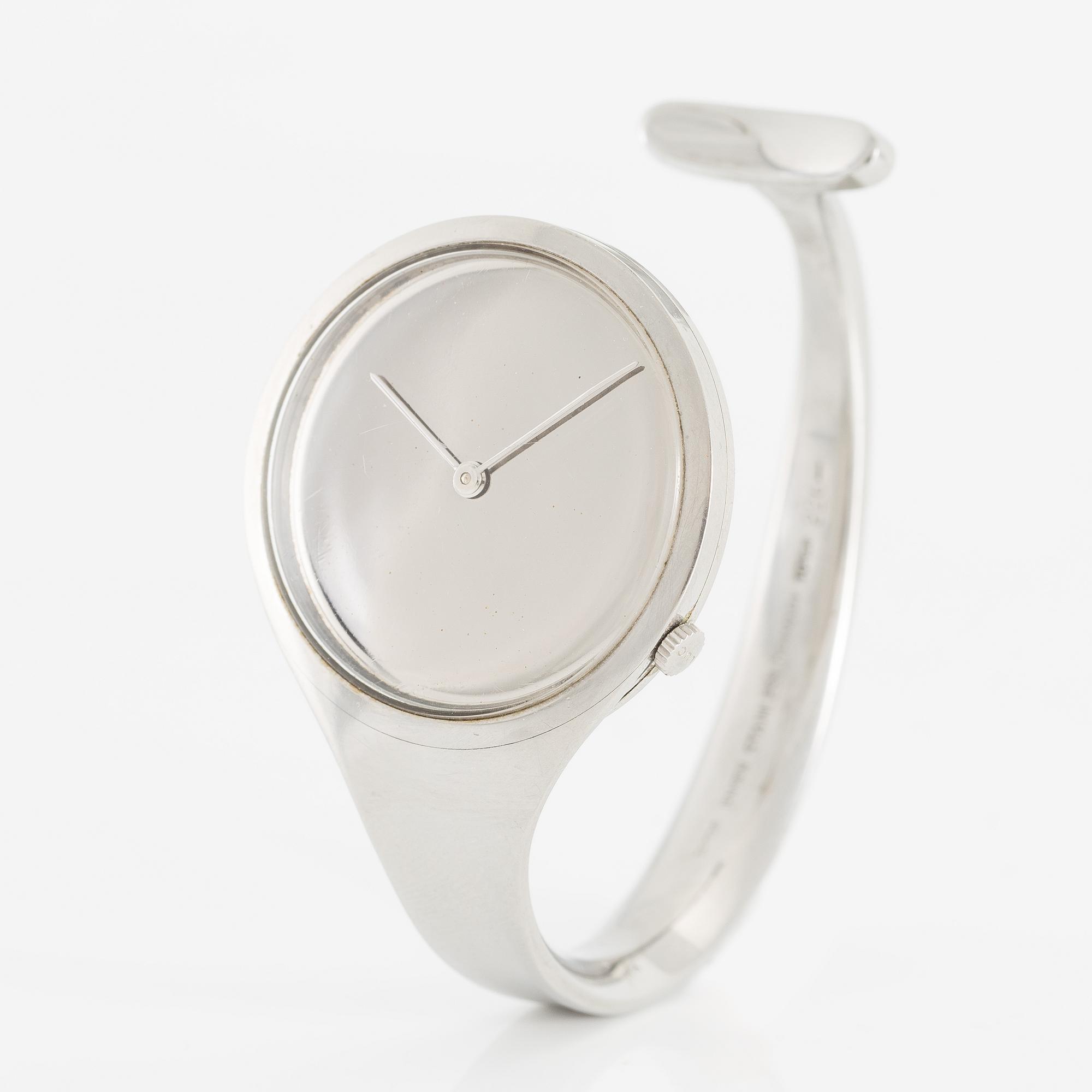 Georg Jensen, "L.U.Chopard & Cie", design Vivianna Torun Bülow-Hübe , armbandsur, 33 mm.