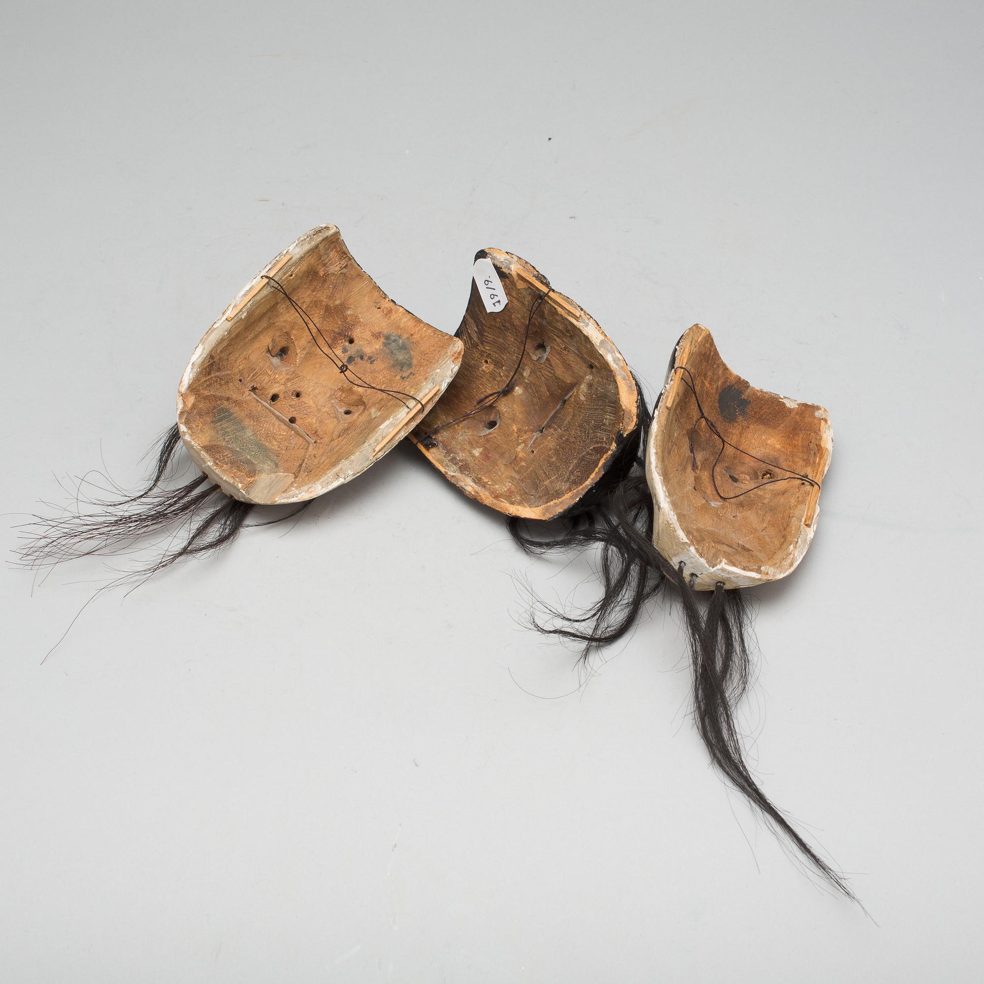 MASKER, 3 st.  Noh, Japan.