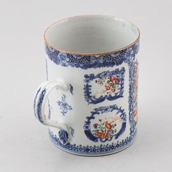 MUGG, porslin, Kina, Qianlong 1736-1795.