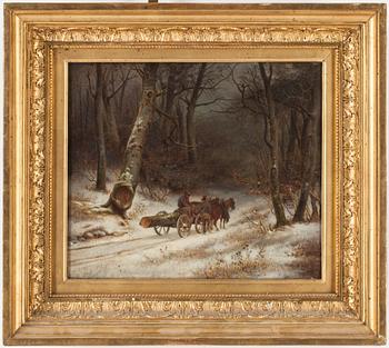 OKÄND KONSTNÄR, olja på duk, 1800-tal.