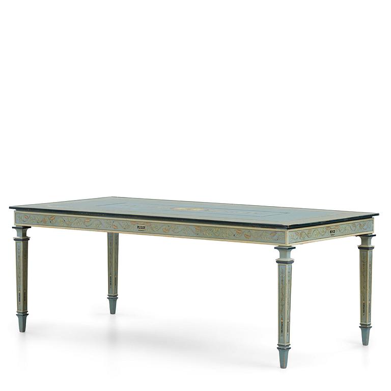 Carl Malmsten, a grand Swedish Grace dining table, cabinetmaker Albin Johansson, Stockholm, for Villa Kvikkjokk, 1927.