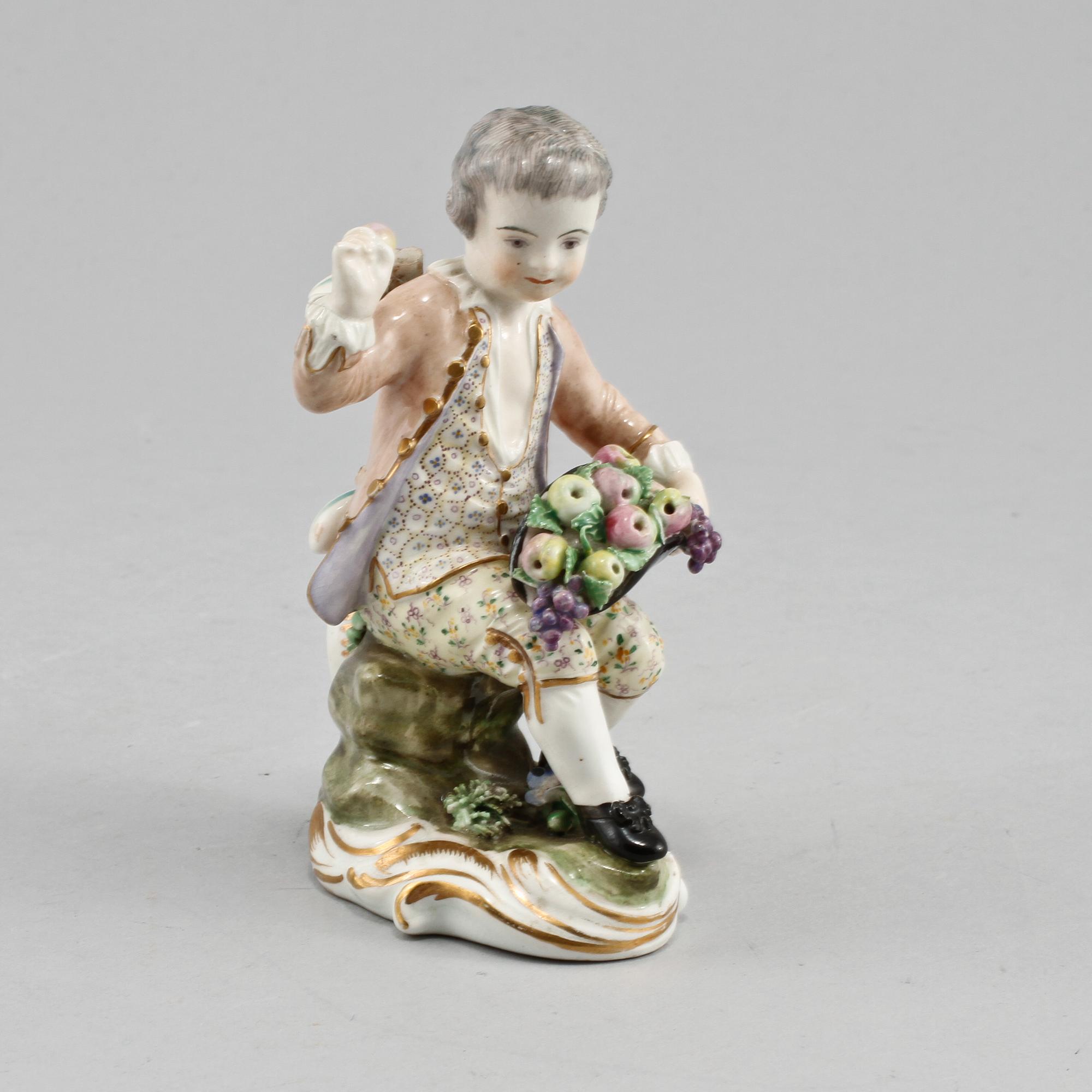 FIGURIN, porslin, Meissen, 1900-talets första del.