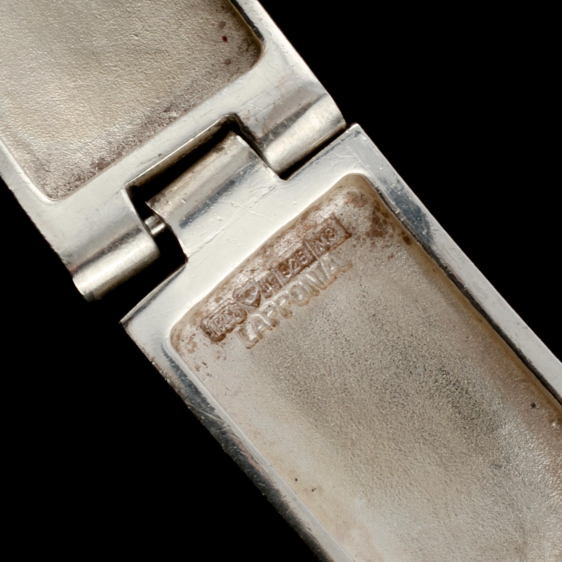 ARMBAND, sterlingsilver, "Ceres", Björn Weckström, Lapponia, 1989. Vikt 44 g.