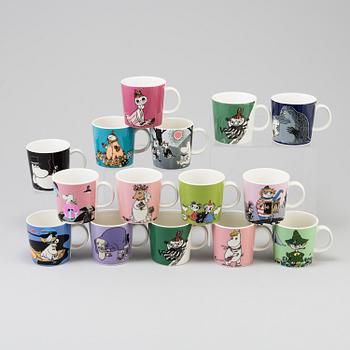 MUMIN MUGGAR, 15 ST. Moomin-Characters, Arabia, Finland.