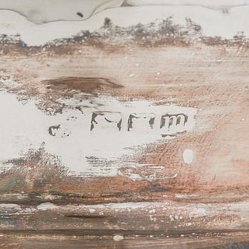 Vaser, ett par, silver och glass, London 1907.